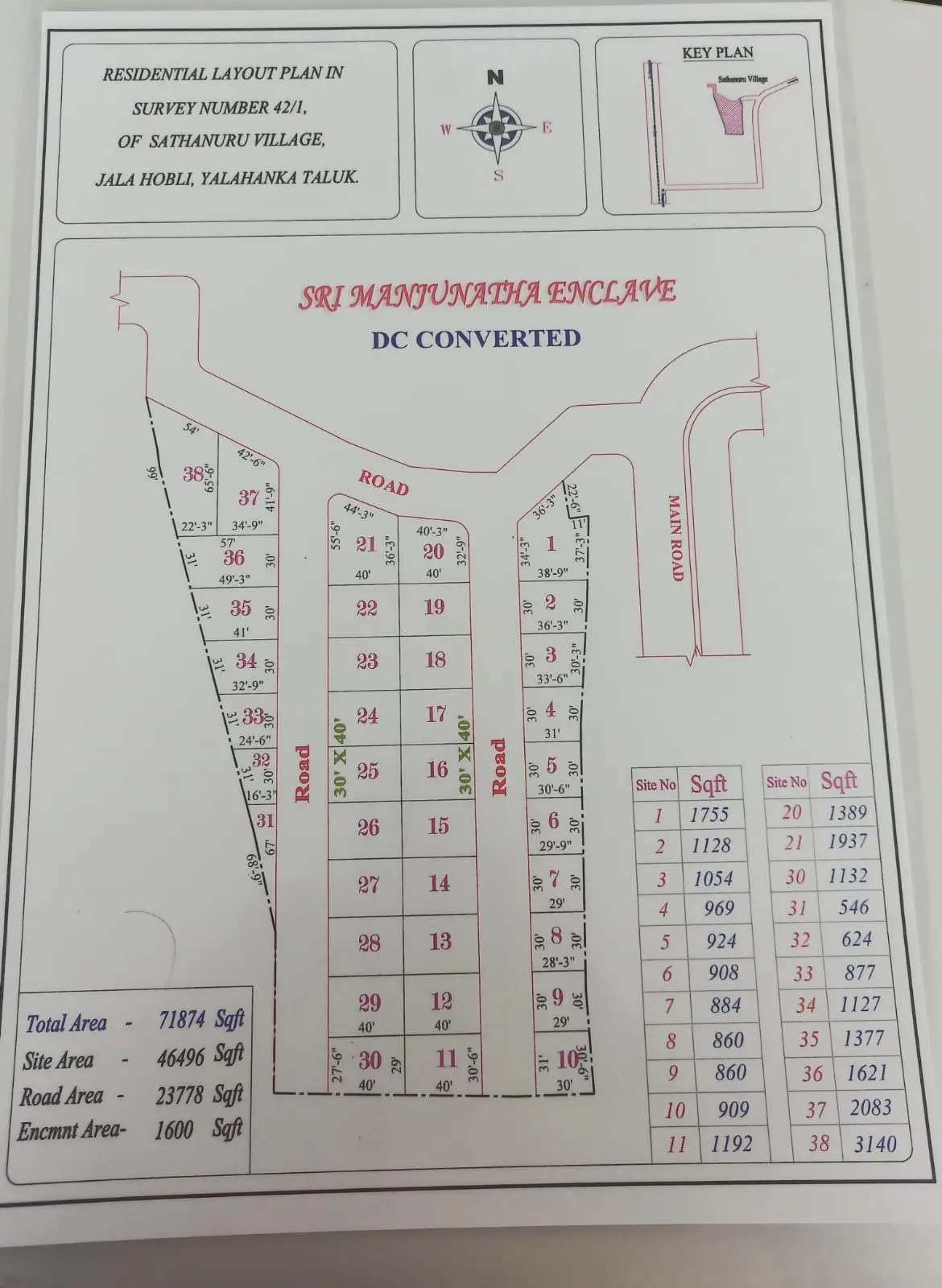 Residential Plots at SM Enclave, Near CMR University &amp; DPS, Bangalore