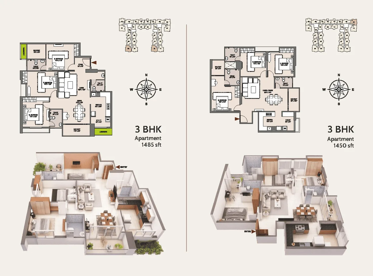 Rohan City Bejai Mangalore — 1, 2 & 3 BHK Integrated Township Bejai Main Road