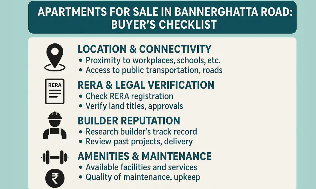 Apartments for Sale in Bannerghatta Road: Buyer's Checklist